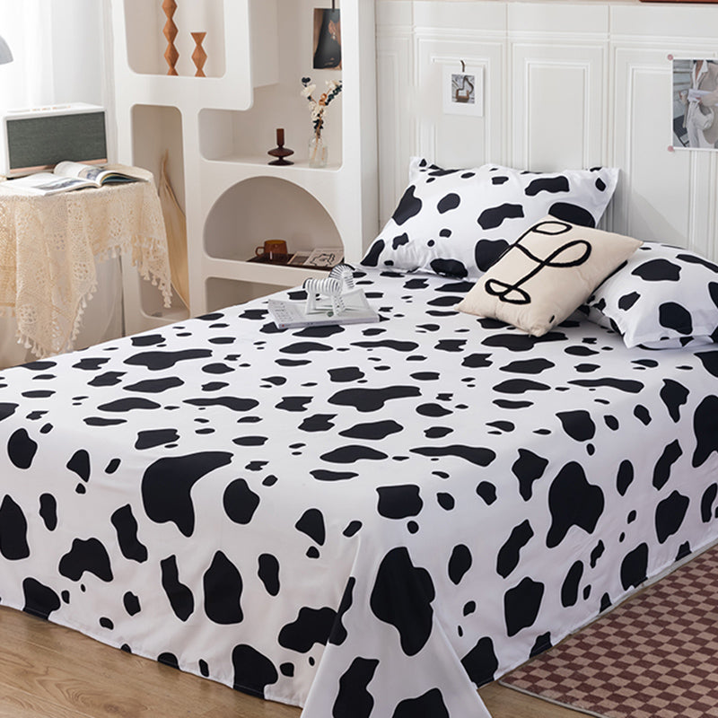 Modern Style Bed Sheet Printed Pattern Polyester Ultra-Soft Breathable Bed Sheet