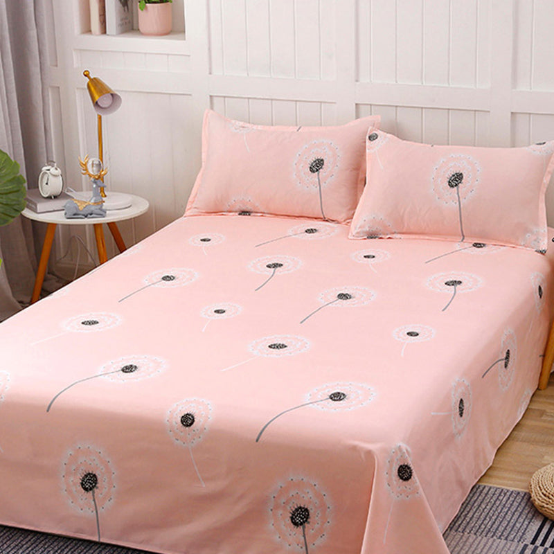 Modern Style Bed Sheet Printed Pattern Polyester Ultra-Soft Breathable Bed Sheet