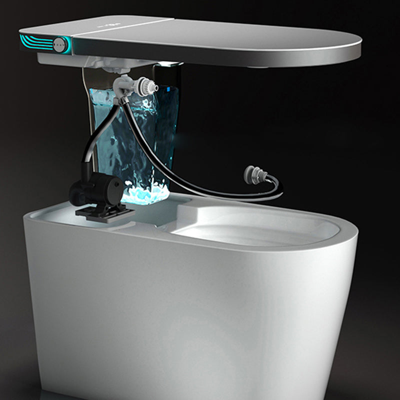 Modern Floor Mounted Flush Toilet Siphon Jet Urine Toilet with Seat for Washroom