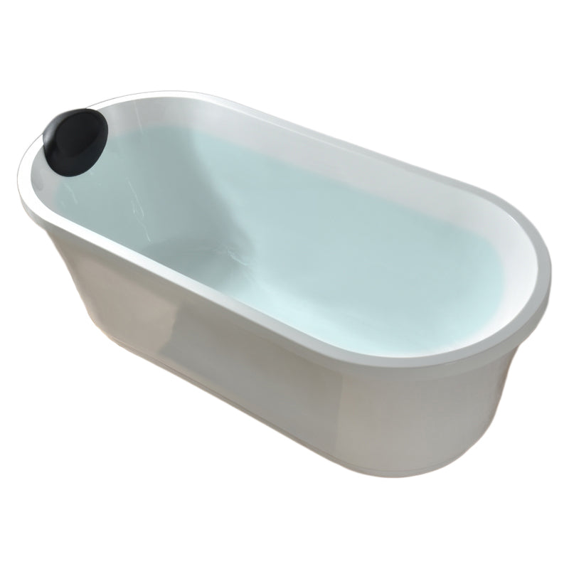 Stand Alone Antique Finish Bathtub Modern Oval Soaking Bath Tub