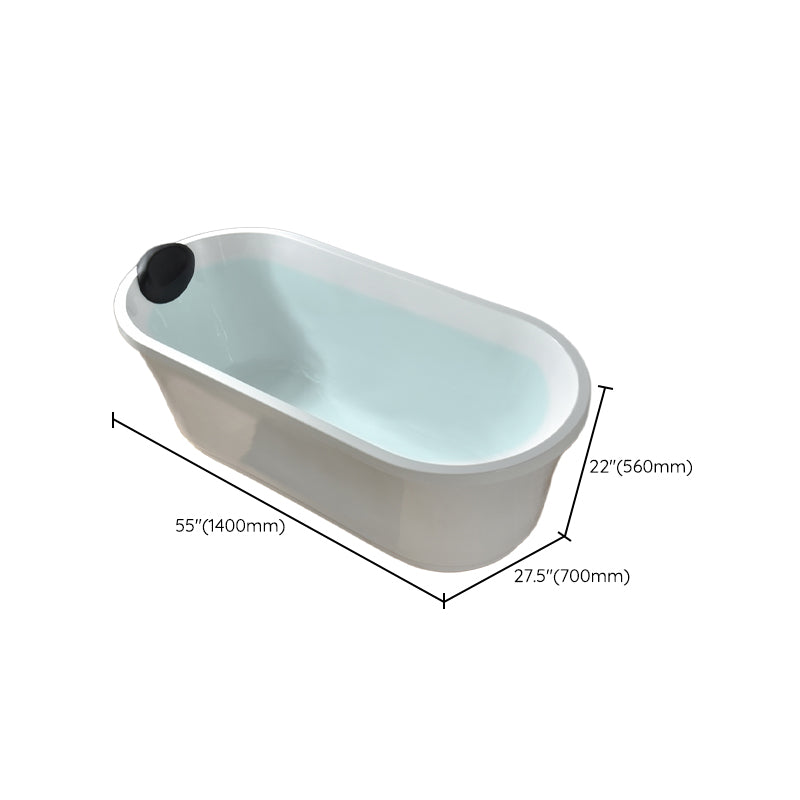 Stand Alone Antique Finish Bathtub Modern Oval Soaking Bath Tub