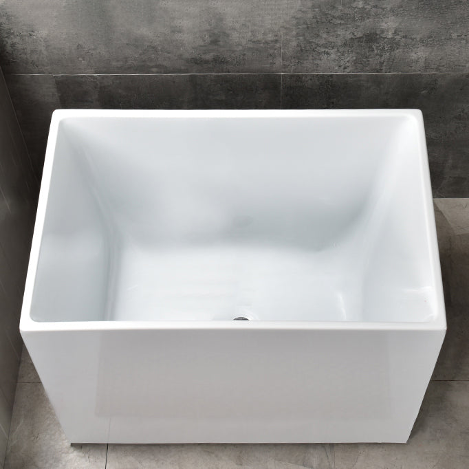 Stand Alone Antique Finish Soaking Bathtub Rectangular Modern Bathtub (Board not Included)