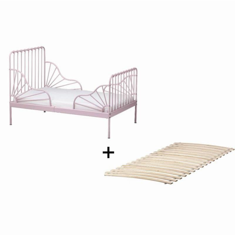 Metal Fixed Side Nursery Crib Industrial Nursery Crib with Guardrails