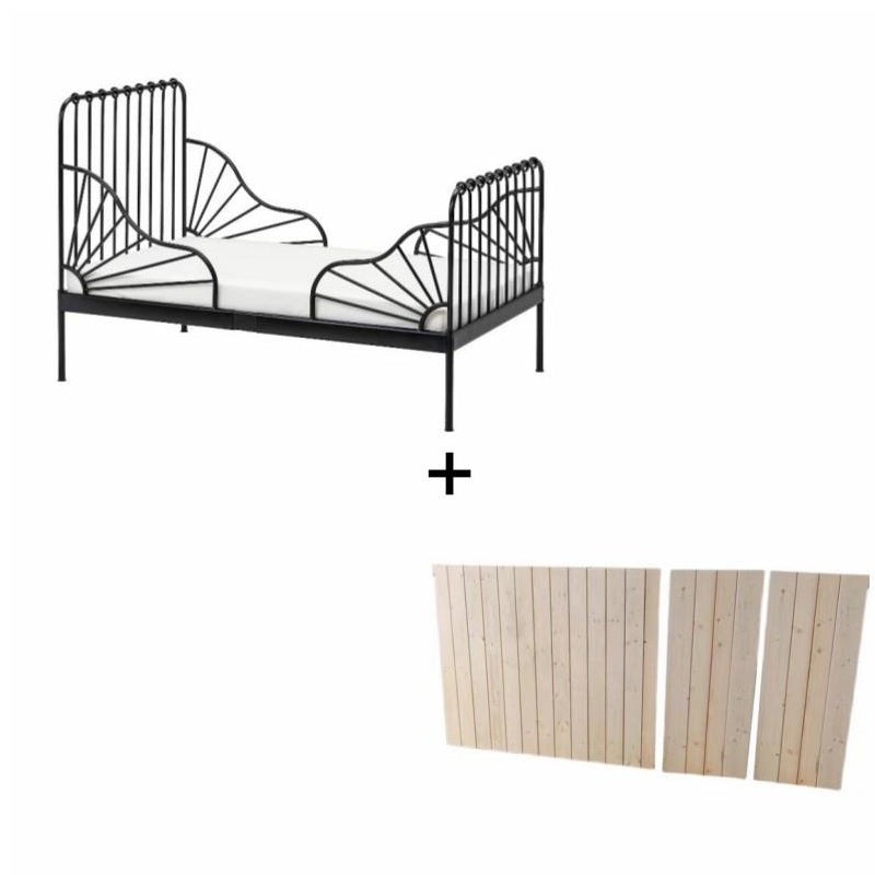 Metal Fixed Side Nursery Crib Industrial Nursery Crib with Guardrails