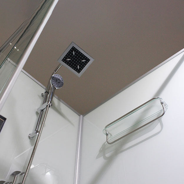 Modern Shower Kit with Base Foundation Sliding Door Shower Stall