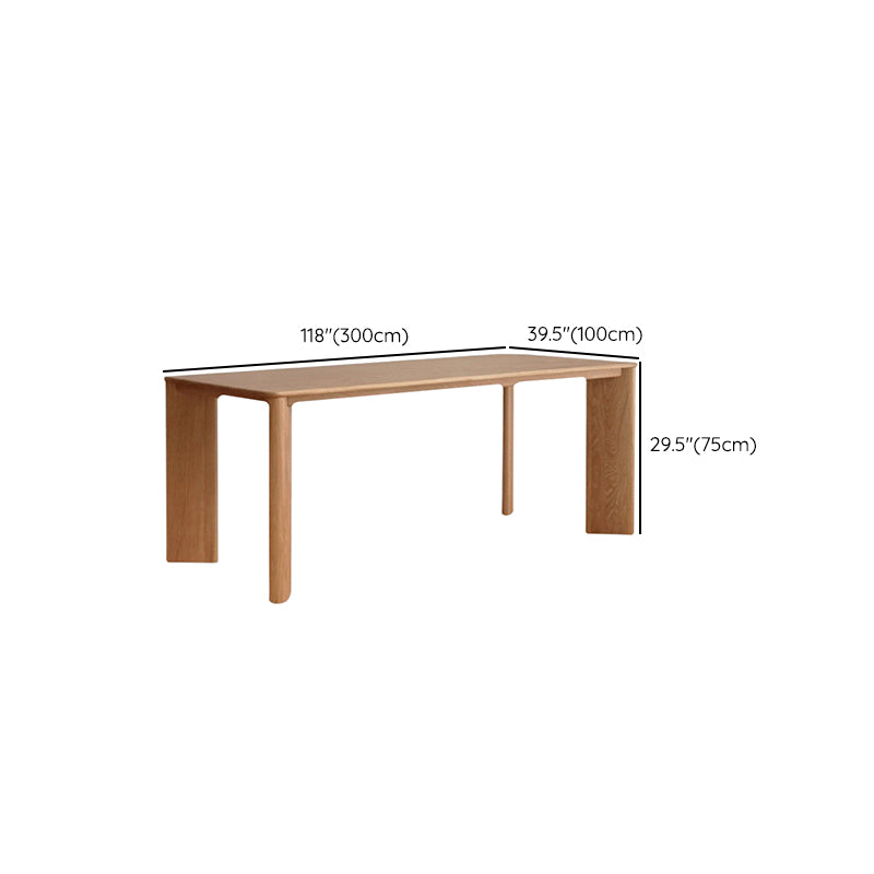 Modern Style Solid Wood Task Desks Rectangular Shape Office Desk with 4 Legs