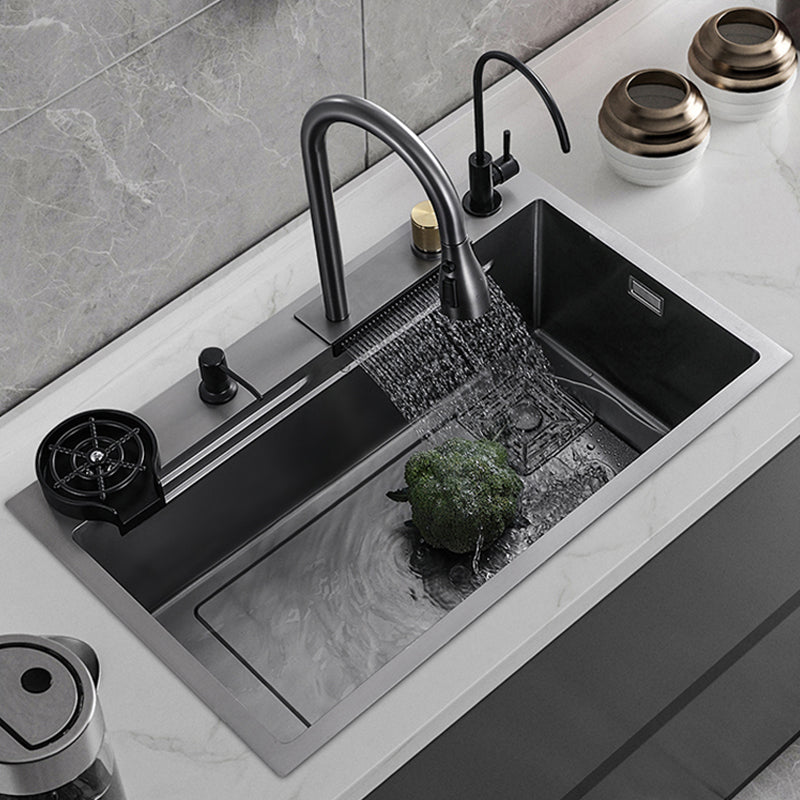 Single Basin Kitchen Sink Contemporary Stainless Steel Kitchen Sink