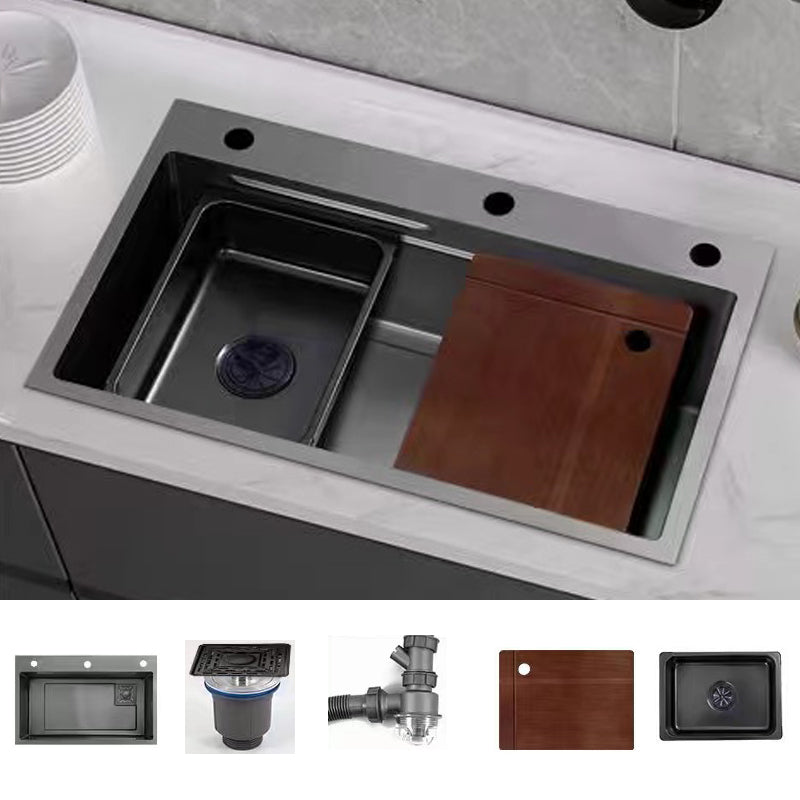 Single Basin Kitchen Sink Contemporary Stainless Steel Kitchen Sink