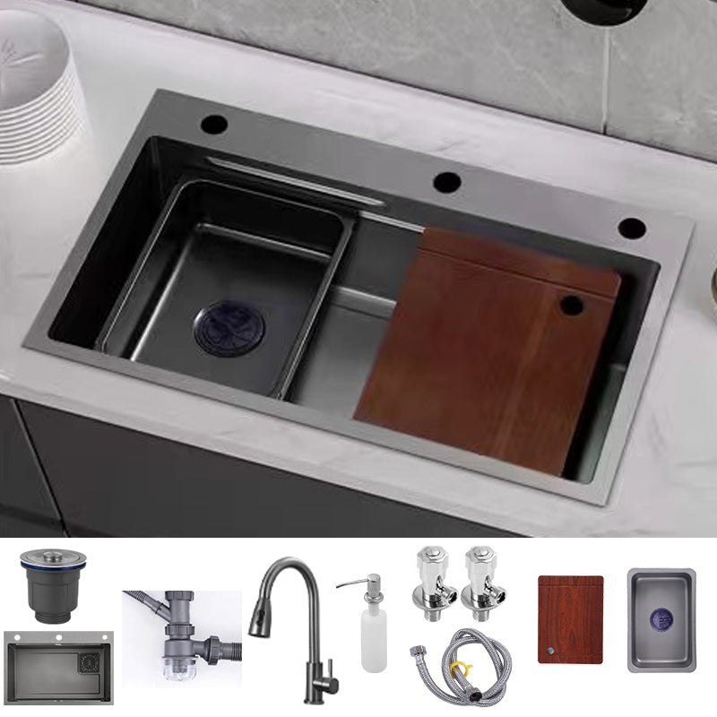 Single Basin Kitchen Sink Contemporary Stainless Steel Kitchen Sink