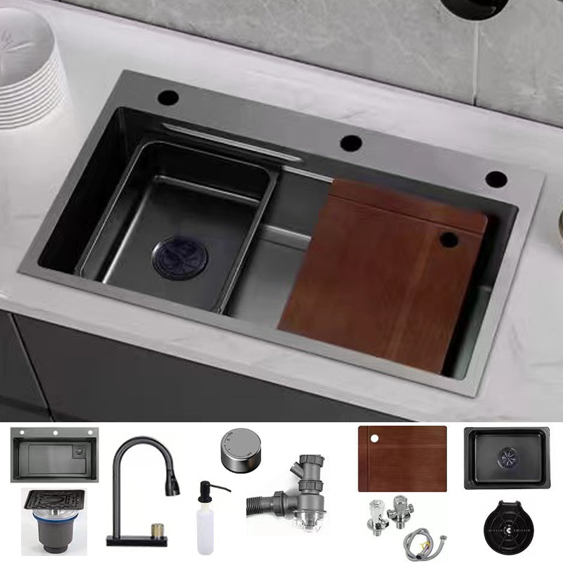 Single Basin Kitchen Sink Contemporary Stainless Steel Kitchen Sink