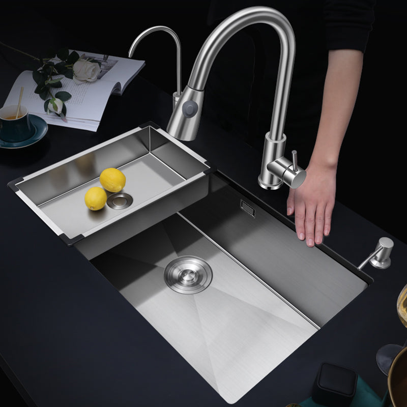 Single Bowl Kitchen Sink Stainless Steel Kitchen Sink with Drain Assembly