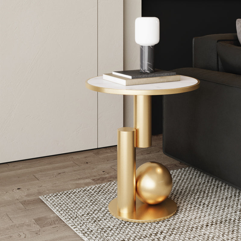 Glam Bedside Cabinet Metal Accent Table Nightstand for Bedroom