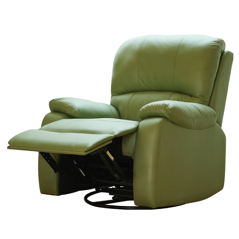 Solid Color Standard Recliner Leather Manial-Push Back Recliner Chair