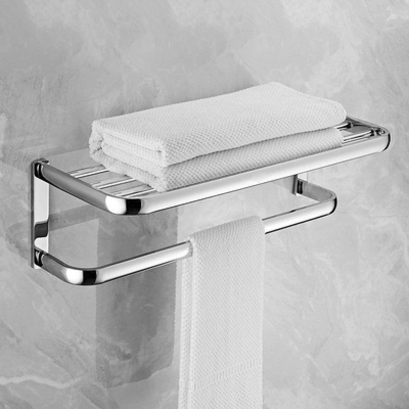 Modern Stainless Steel Bath Hardware Set Towel Bar Bath Shelf Bathroom Accessory Kit