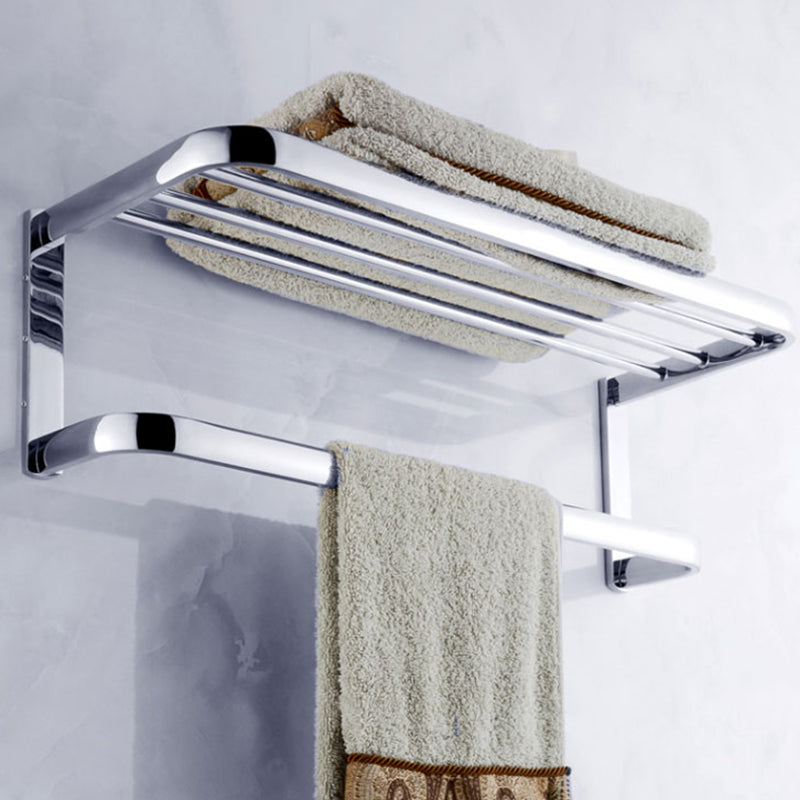 Modern Stainless Steel Bath Hardware Set Towel Bar Bath Shelf Bathroom Accessory Kit