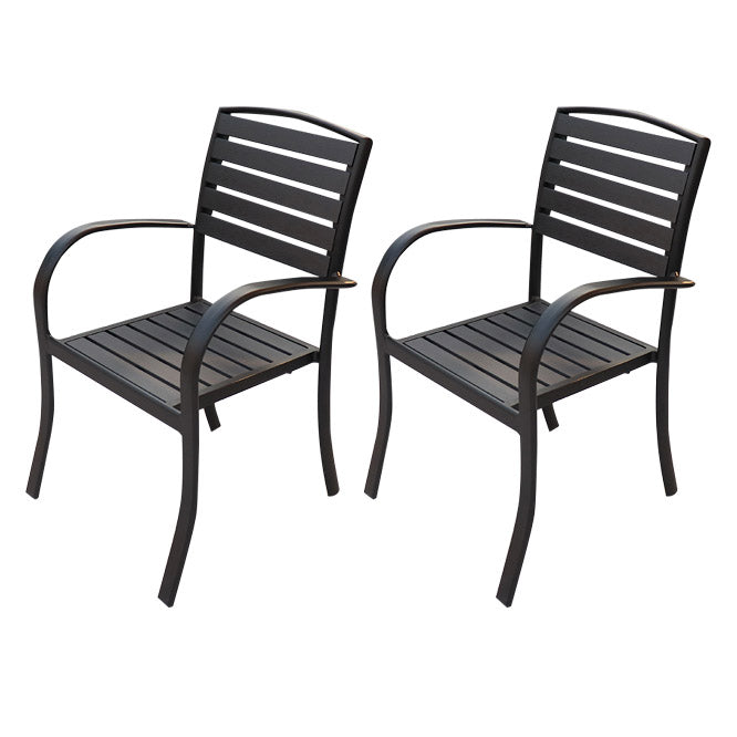 Modern Patio Dining Side Chair Stacking Outdoors Dining Chairs