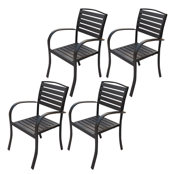 Modern Patio Dining Side Chair Stacking Outdoors Dining Chairs