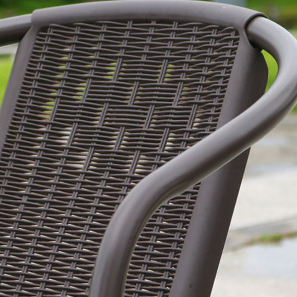 Modern Patio Dining Side Chair Stacking Outdoors Dining Chairs