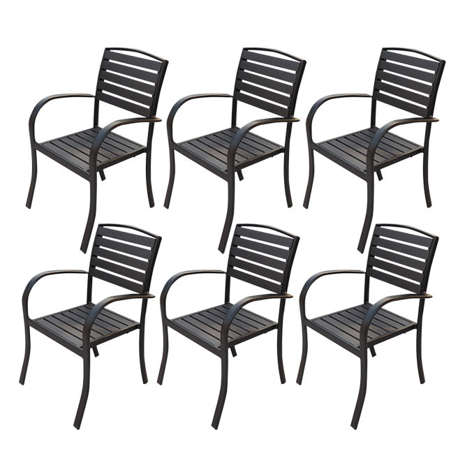 Modern Patio Dining Side Chair Stacking Outdoors Dining Chairs