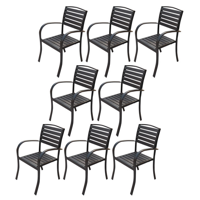 Modern Patio Dining Side Chair Stacking Outdoors Dining Chairs