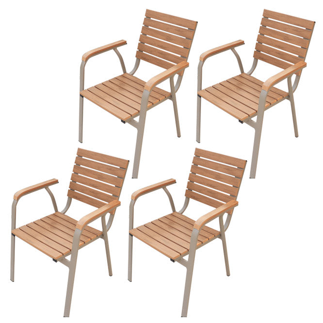 Modern Patio Dining Side Chair Stacking Outdoors Dining Chairs