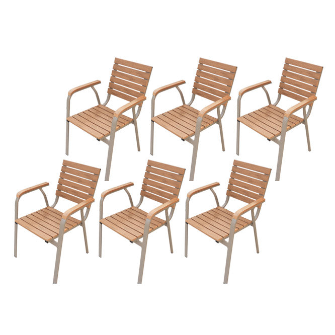 Modern Patio Dining Side Chair Stacking Outdoors Dining Chairs