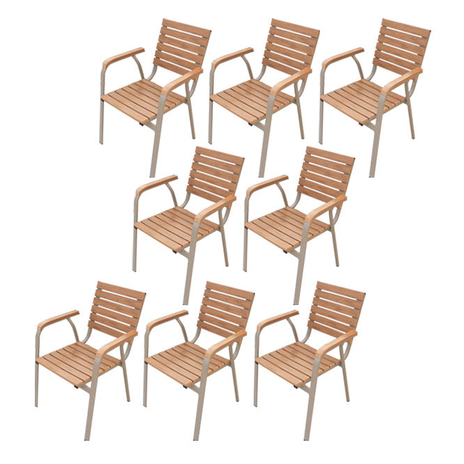 Modern Patio Dining Side Chair Stacking Outdoors Dining Chairs