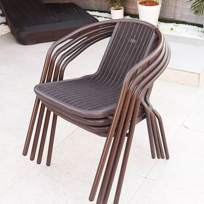 Modern Patio Dining Side Chair Stacking Outdoors Dining Chairs