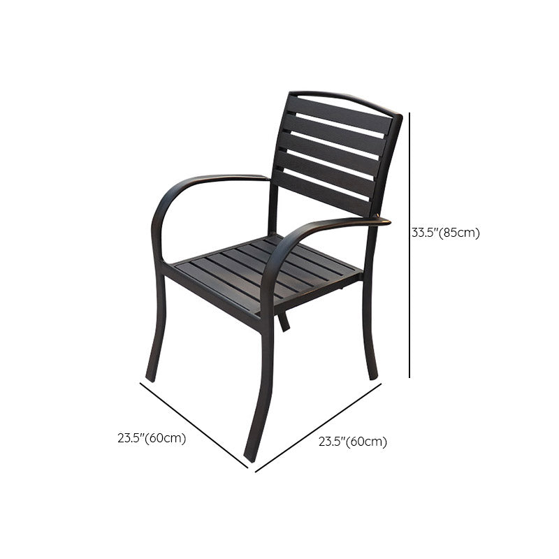 Modern Patio Dining Side Chair Stacking Outdoors Dining Chairs