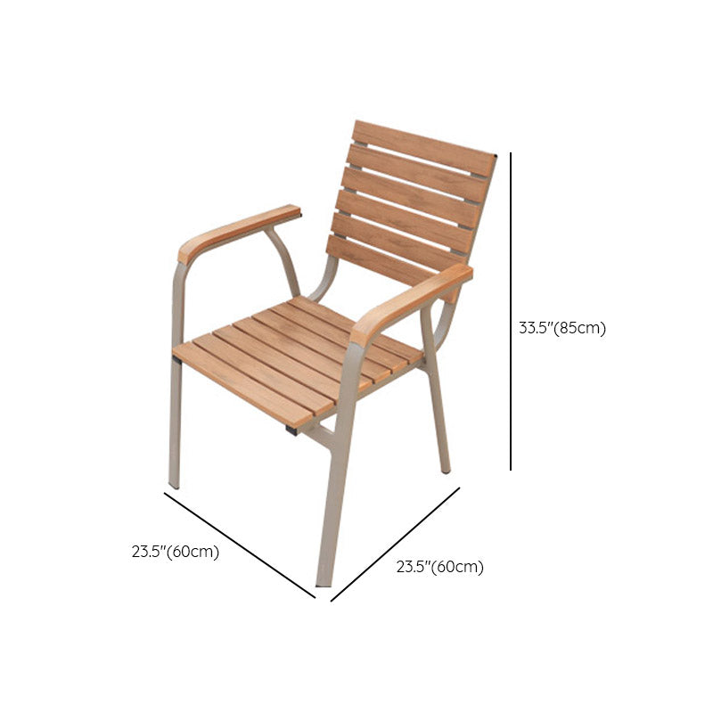 Modern Patio Dining Side Chair Stacking Outdoors Dining Chairs