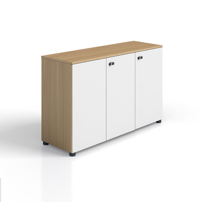 Contemporary Lateral Filing Cabinet Engineered Wood File Cabinet with Lock and Storage