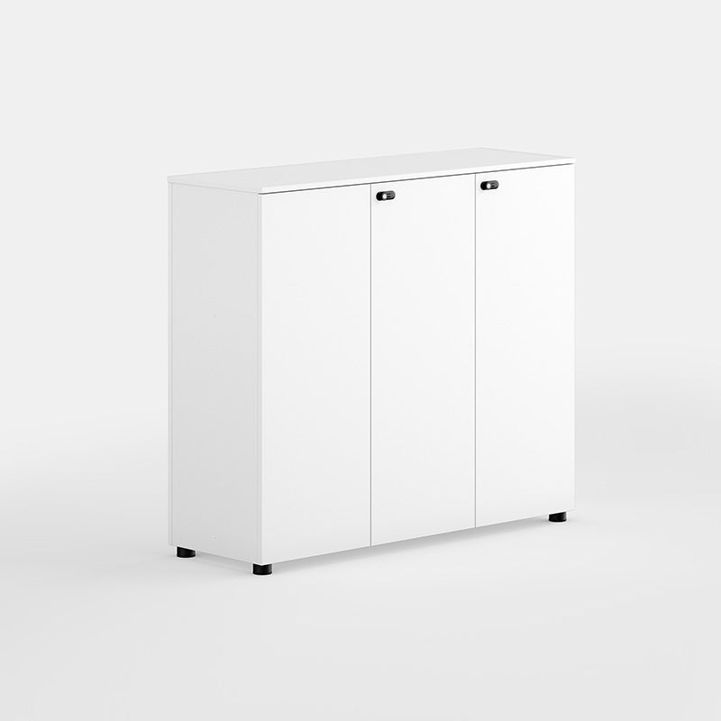 Contemporary Lateral Filing Cabinet Engineered Wood File Cabinet with Lock and Storage