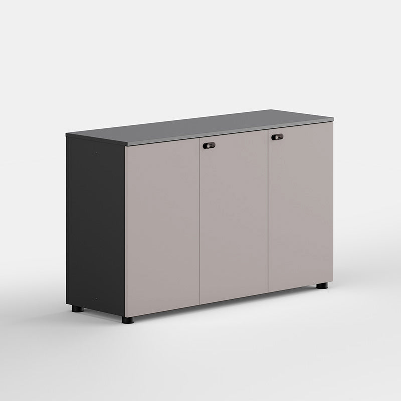 Contemporary Lateral Filing Cabinet Engineered Wood File Cabinet with Lock and Storage