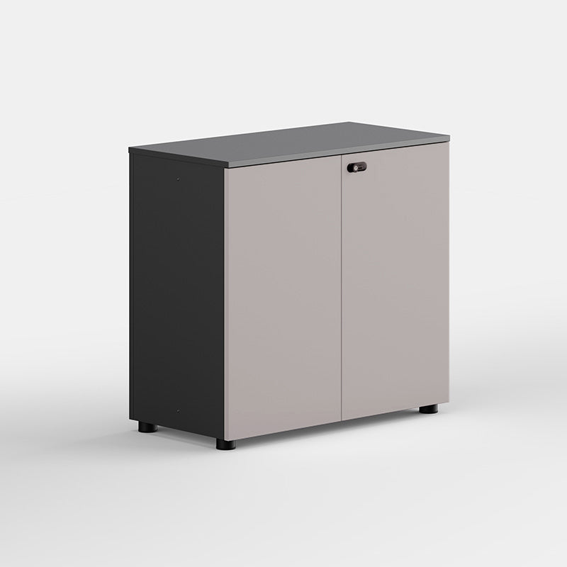 Contemporary Lateral Filing Cabinet Engineered Wood File Cabinet with Lock and Storage