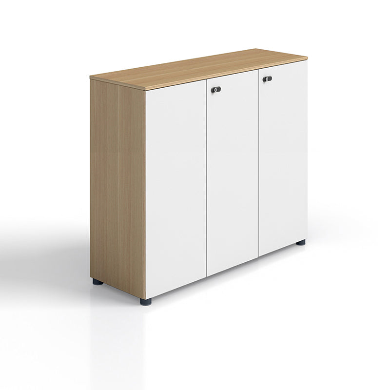 Contemporary Lateral Filing Cabinet Engineered Wood File Cabinet with Lock and Storage