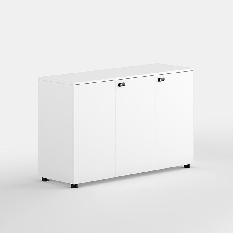 Contemporary Lateral Filing Cabinet Engineered Wood File Cabinet with Lock and Storage