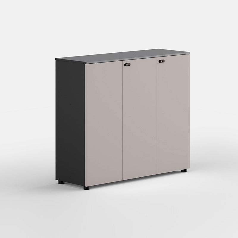 Contemporary Lateral Filing Cabinet Engineered Wood File Cabinet with Lock and Storage