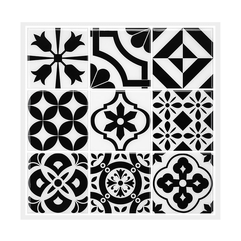 Square Peel & Stick Tile Water Resistant Mosaic Tile for Kitchen Backsplash