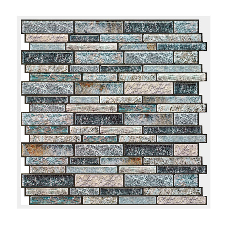 Square Peel & Stick Tile Water Resistant Mosaic Tile for Kitchen Backsplash