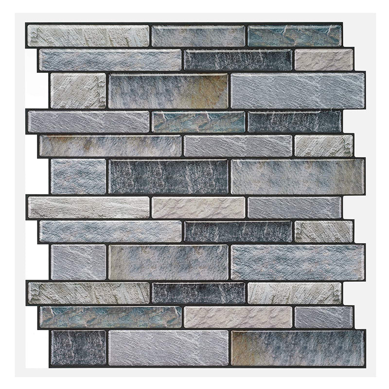 Square Peel & Stick Tile Water Resistant Mosaic Tile for Kitchen Backsplash