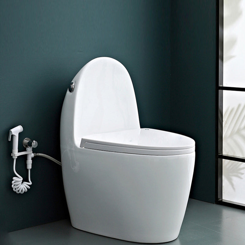 Modern Floor Mount Flush Toilet White Urine Toilet with Seat for Bathroom