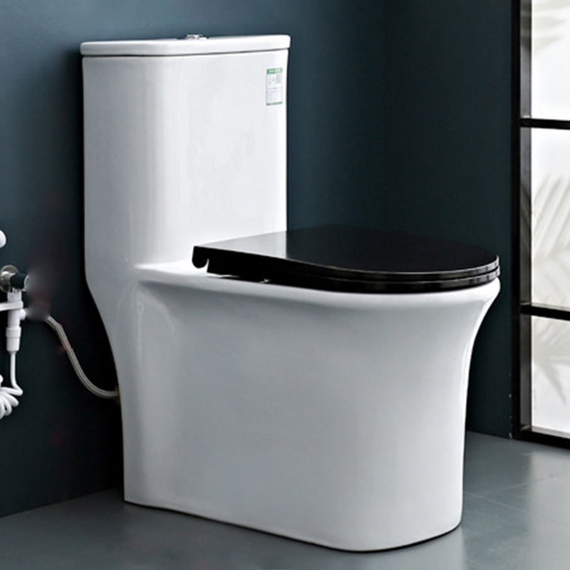 Modern Floor Mount Flush Toilet White Urine Toilet with Seat for Bathroom