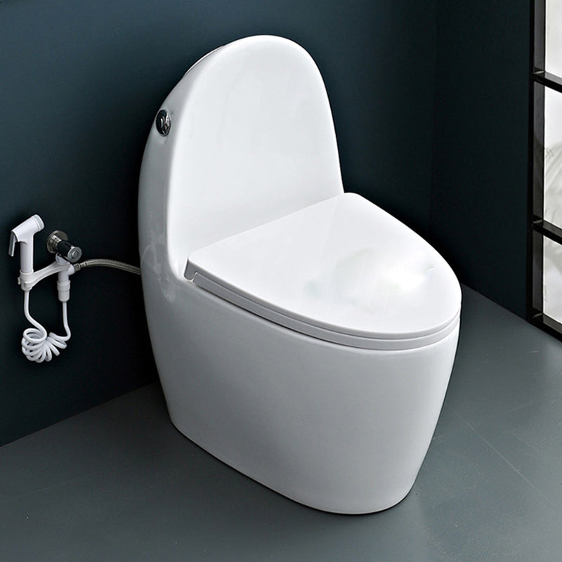 Modern Floor Mount Flush Toilet White Urine Toilet with Seat for Bathroom