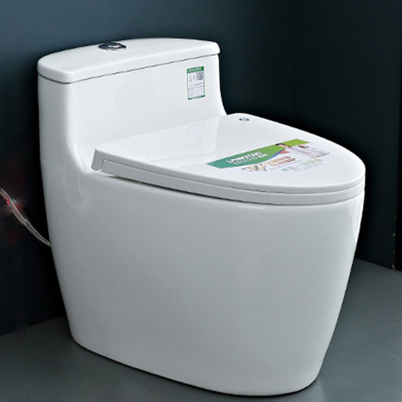 Modern Floor Mount Flush Toilet White Urine Toilet with Seat for Bathroom