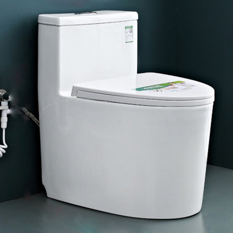 Modern Floor Mount Flush Toilet White Urine Toilet with Seat for Bathroom