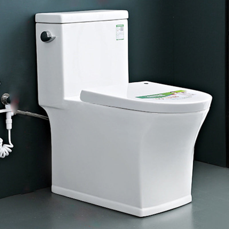 Modern Floor Mount Flush Toilet White Urine Toilet with Seat for Bathroom