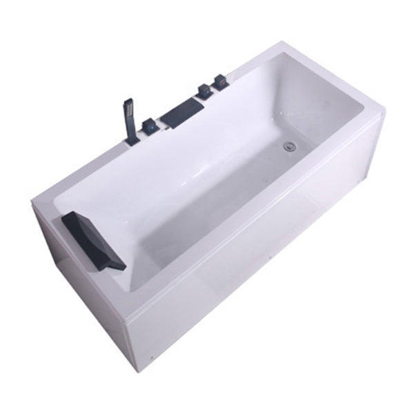 Freestanding Antique Finish Soaking Bath Rectangular Modern Bath Tub