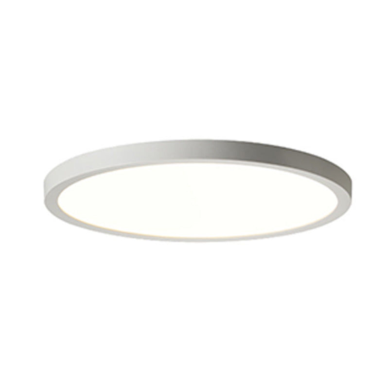 Circular Flush Mount Fixture Modern 1 Light Metal Flush Mount Light