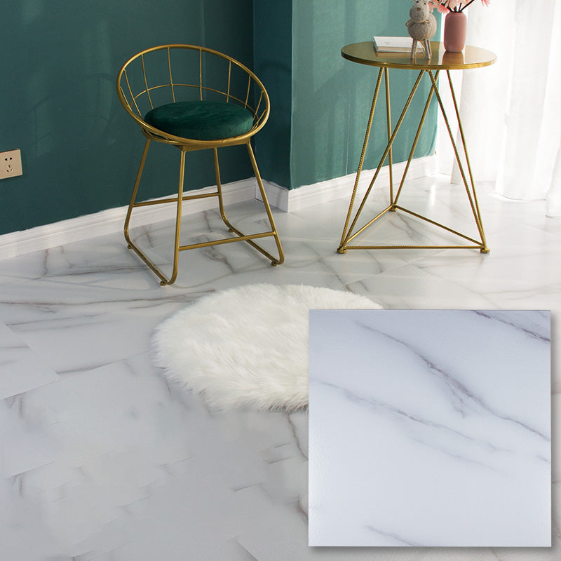 Modern Home Vinyl Flooring Peel and Stick Marble Print Square PVC Flooring