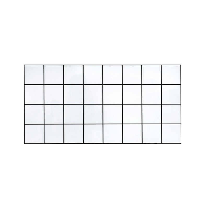 PVC Rectangular 12" X 23" 5-Pack Peel & Stick Mosaic Tile Kitchen and Bathroom Backsplash